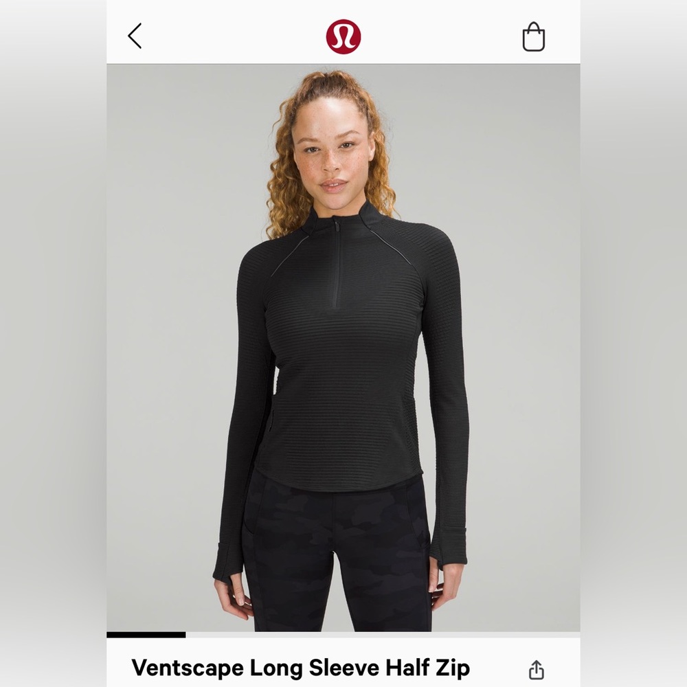 LULULEMON Ventscape Long Sleeve Half Zip